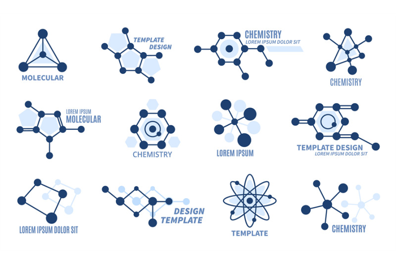 hexagonal-molecule-badge-molecular-structure-logo-macromolecule-dna