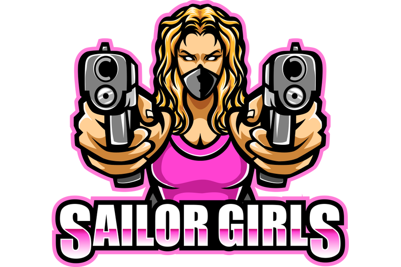 sailor-girl-esport-mascot-logo