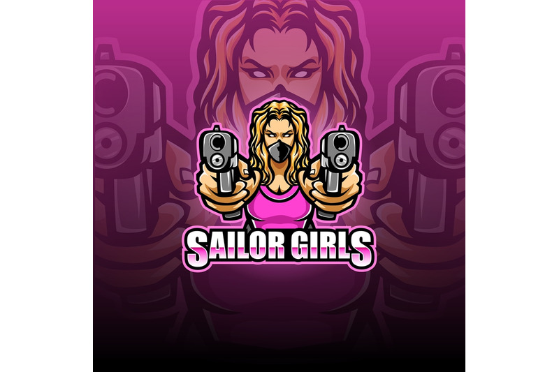 sailor-girl-esport-mascot-logo