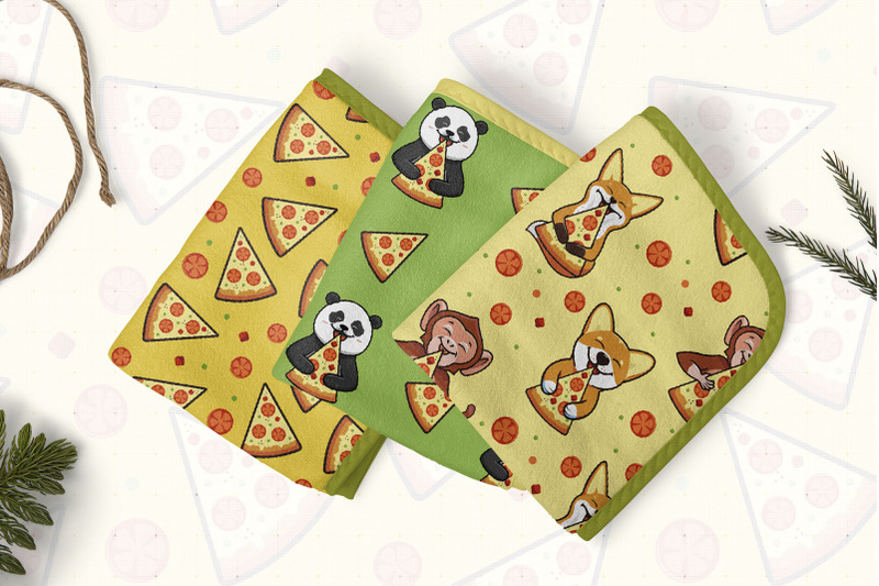 the-cute-animal-eats-pizza-logos