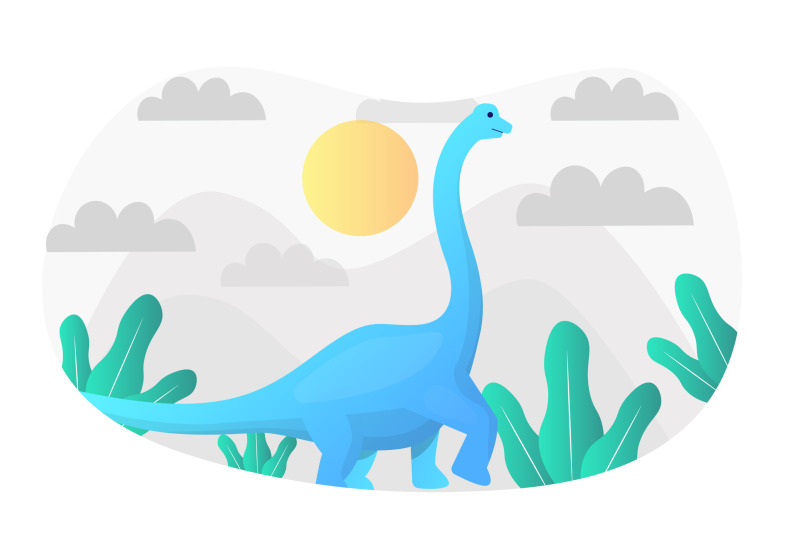 brachiosaurus-flat-illustration