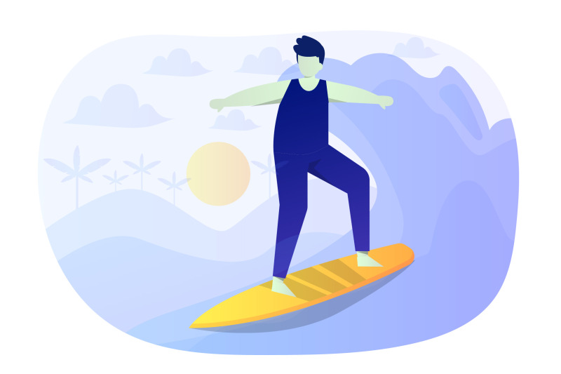 surfing-flat-illustration