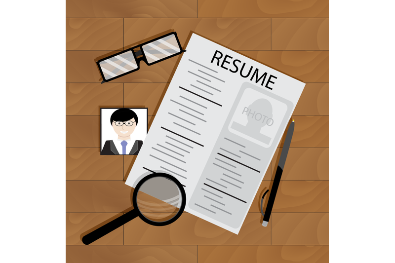 write-resume-on-table