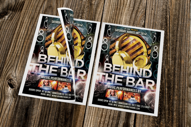 behind-the-bar-party-flyer