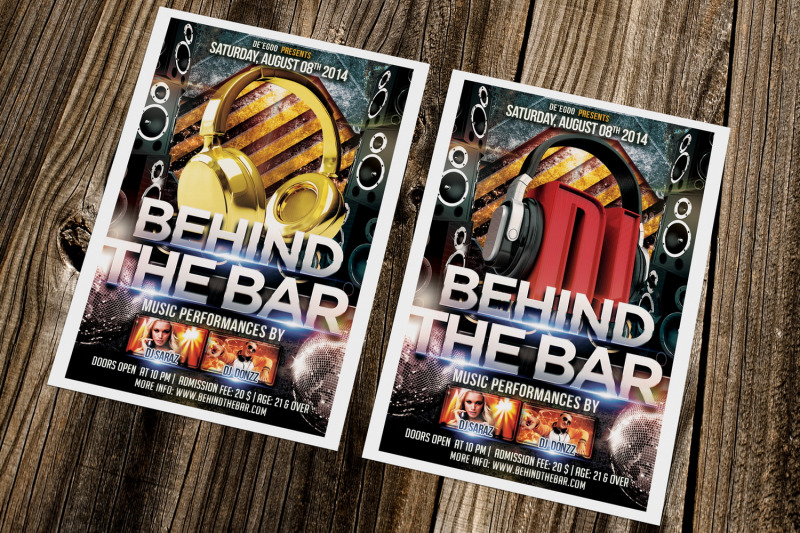 behind-the-bar-party-flyer