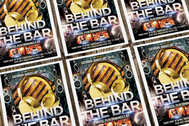 behind-the-bar-party-flyer