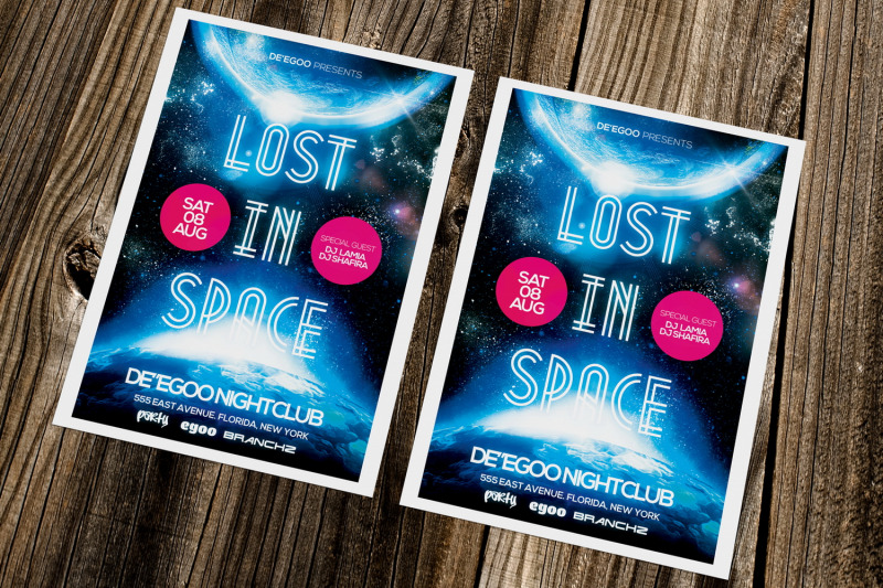 lost-in-space-party-flyer