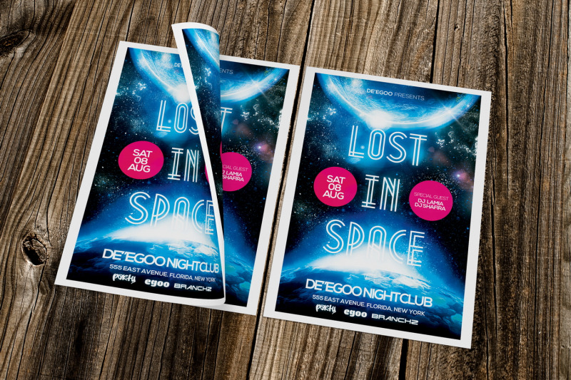 lost-in-space-party-flyer