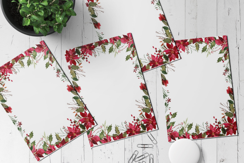 christmas-printable-stationery-lined-digital-note-paper