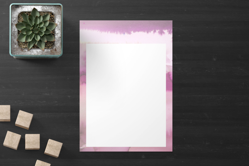 watercolor-floral-stationery-lined-digital-note-papers