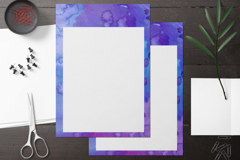 blue-watercolor-printable-stationery-lined-digital-note-paper