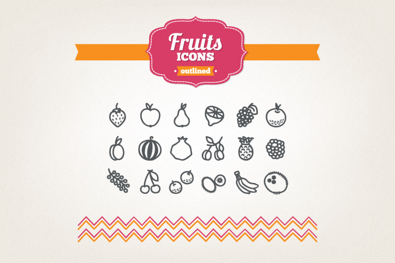 hand-drawn-fruits-icons