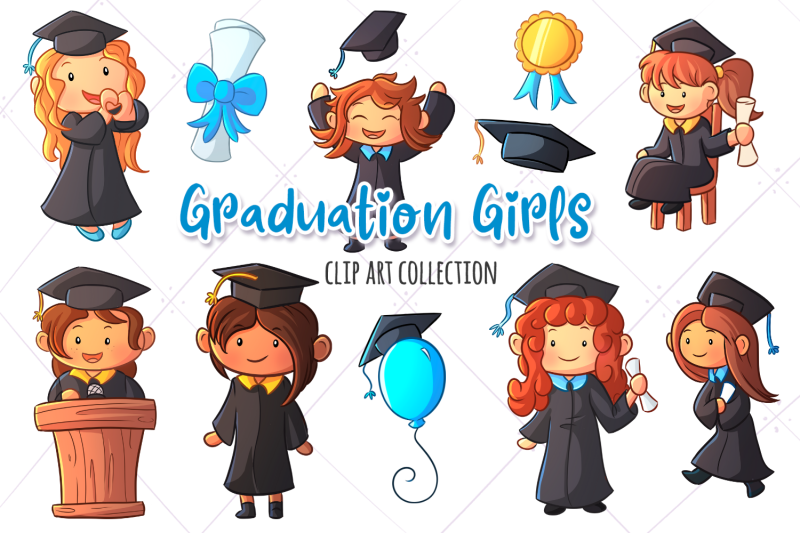 graduation-girls-clip-art-collection