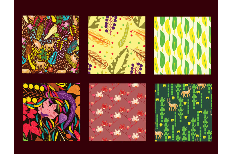 tropical-vector-pattern-collection