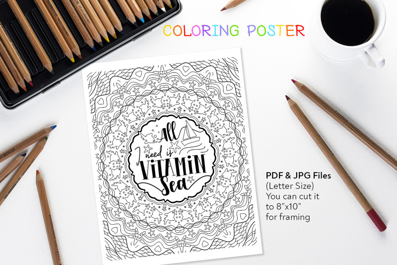 all-i-need-is-vitamin-sea-coloring-anti-stress-page