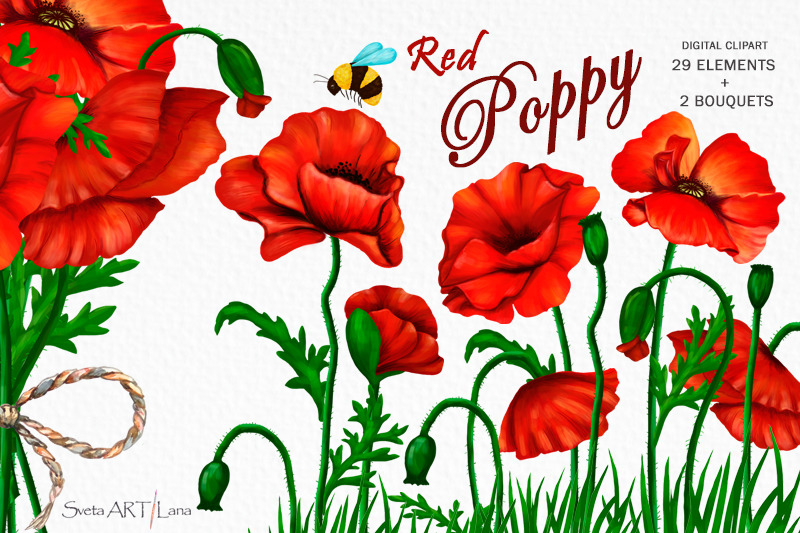 poppy-clipart-red-flower-and-bee-bouquet-of-poppy