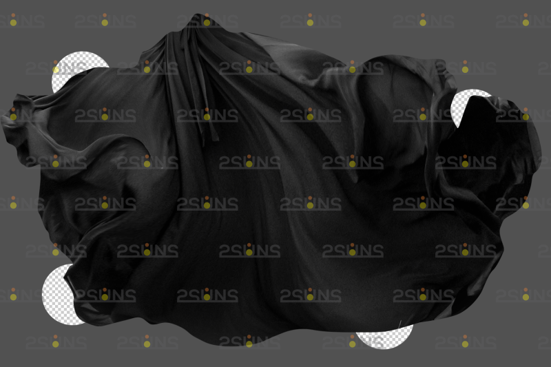 flying-black-fabric-overlays-cloth-png