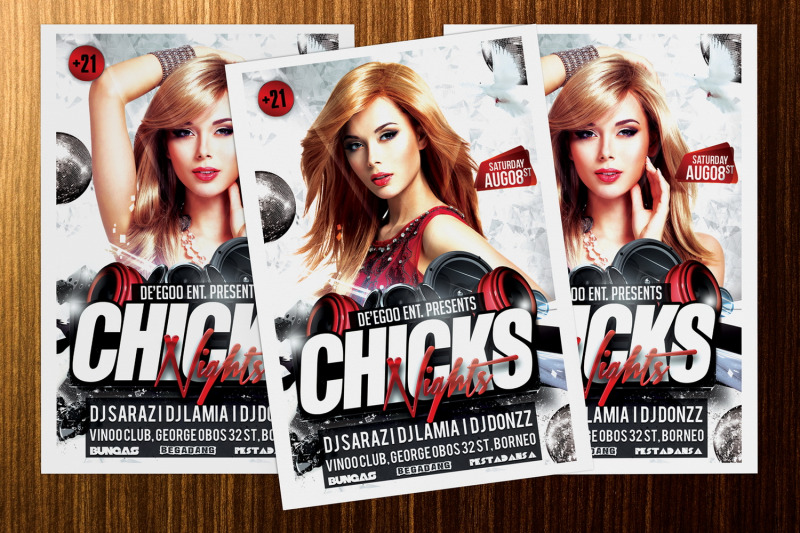 chicks-party-flyer