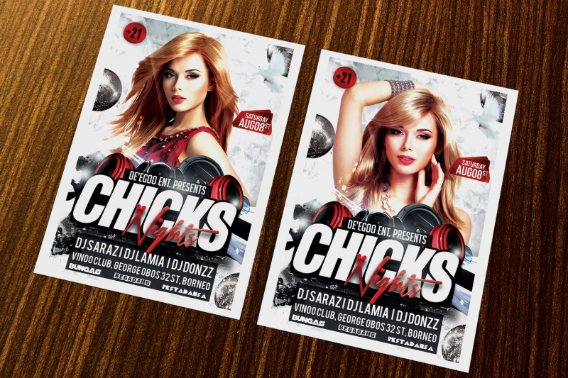 chicks-party-flyer