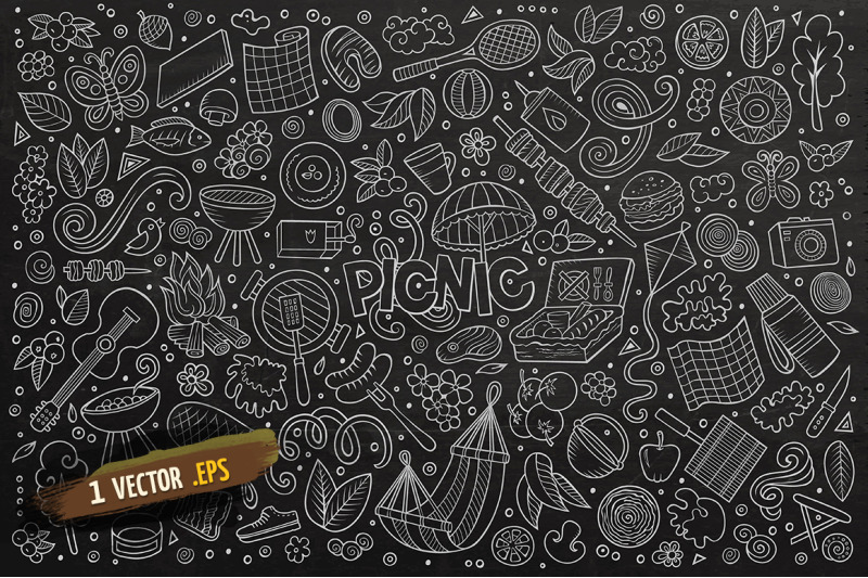 picnic-objects-amp-elements-set