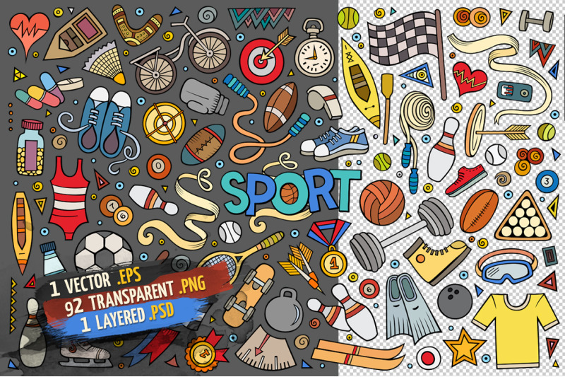 sports-objects-amp-elements-big-set