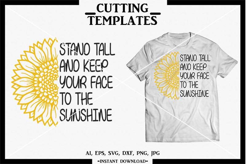 Sunflower, Sunflower SVG, Silhouette Cameo, Cricut, Cameo ...