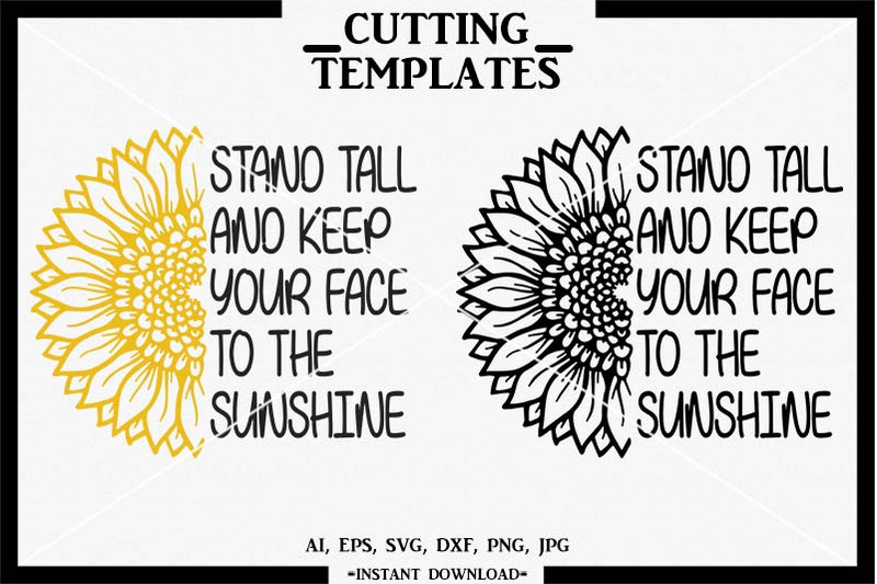 Download Sunflower, Sunflower SVG, Silhouette Cameo, Cricut, Cameo By Design Time | TheHungryJPEG.com