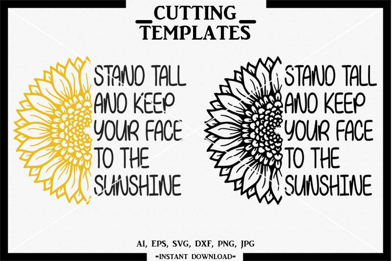 Free Free 254 Cricut Silhouette Cameo Sunflower Svg Free SVG PNG EPS DXF File