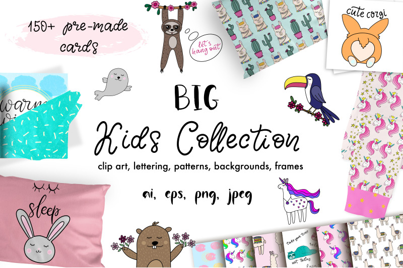 big-kids-collection-clip-art-patterns-lettering-backgrounds-amp-frames