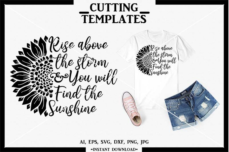 Download Sunflower, Sunflower Iron On, Silhouette, Cameo, Cricut, SVG By Design Time | TheHungryJPEG.com