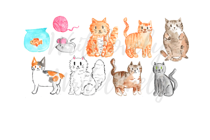 watercolor-cat-clip-art