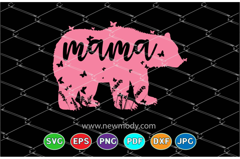 Download Mama Bear Svg - Butterflies Svg -Mama Svg By AmittaArt ...