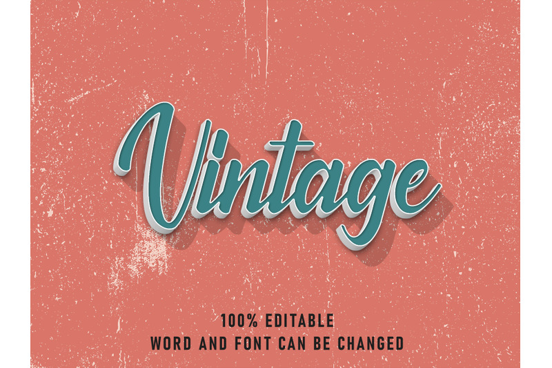 vintage-text-effect-editable-color-with-grunge-style-retro