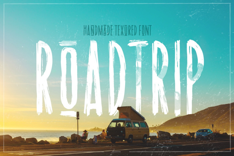 road-trip-dry-marker-textured-font