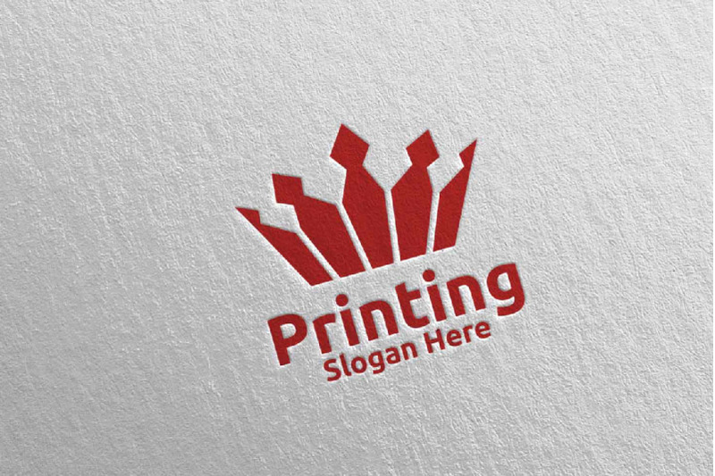 king-printing-company-logo-design-1