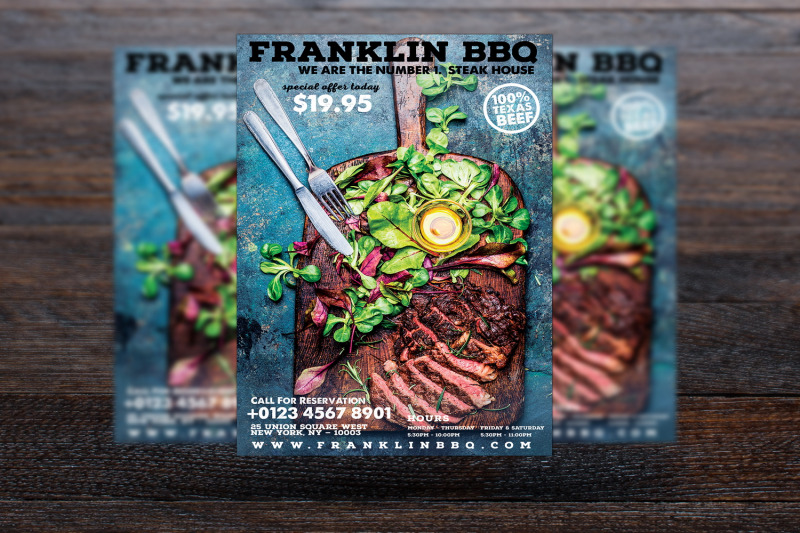 barbeque-restaurant-flyer