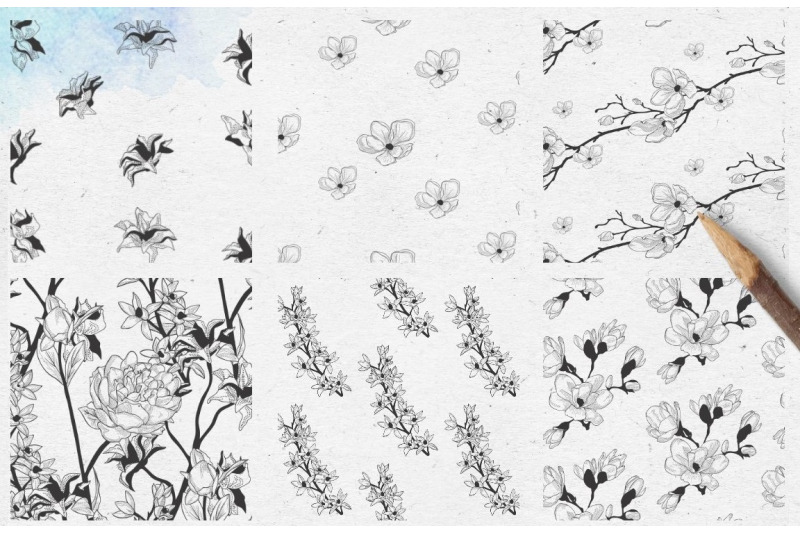 decorative-black-hand-sketched-rustic-floral-patterns-herbs-plants