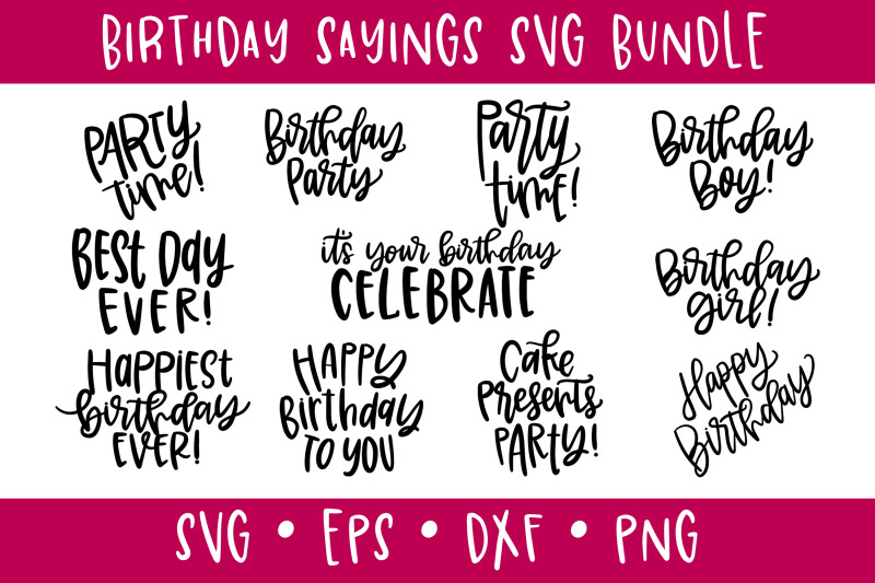 Download Birthday SVG Bundle By Affinity Grove | TheHungryJPEG.com