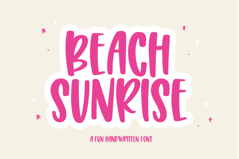 beach-sunrise-fun-handwritten-font