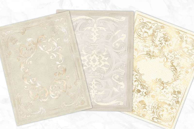 gilded-white-book-covers