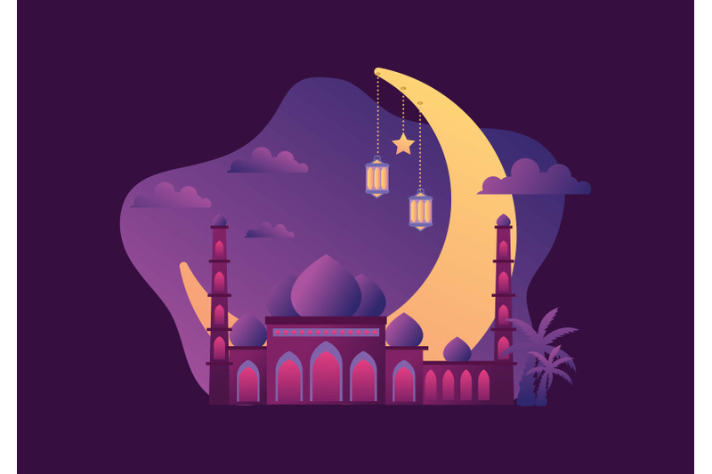 eid-mubarak-flat-illustration