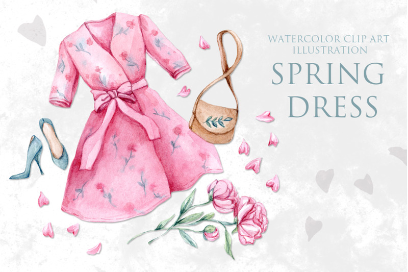 watercolor-clipart-spring-dress