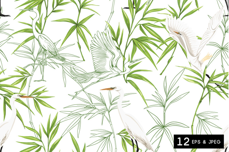 tropical-plants-and-flowers-seamless-pattern