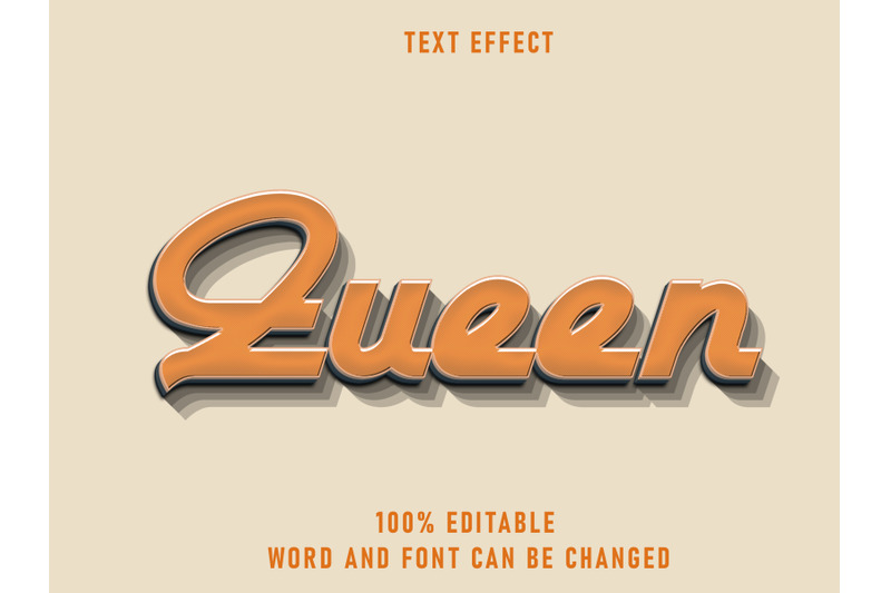 queen-text-style-effect-editable-font-clean-background