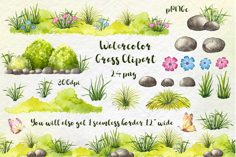 watercolor-meadow-grass-clipart