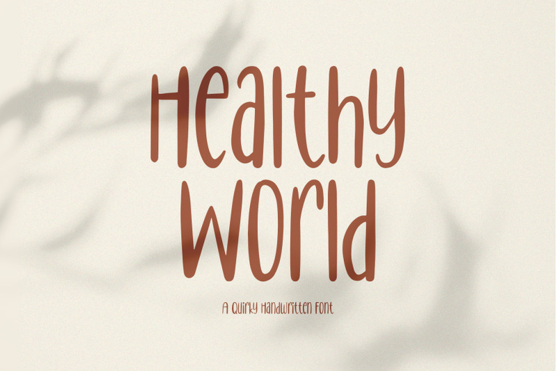 healthy-world-handwritten-font