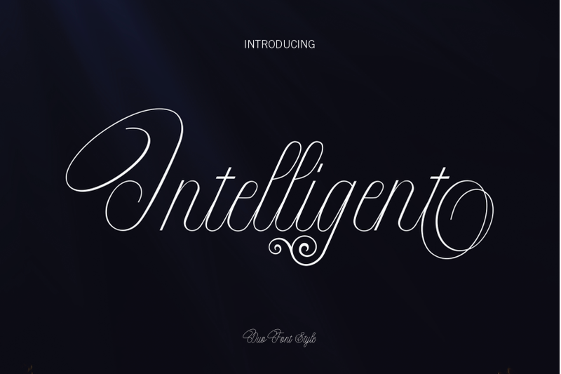 intelligent-duo-font-style