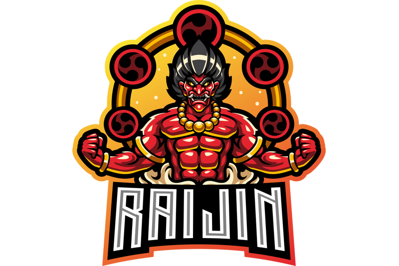 raijin-esport-mascot-logo