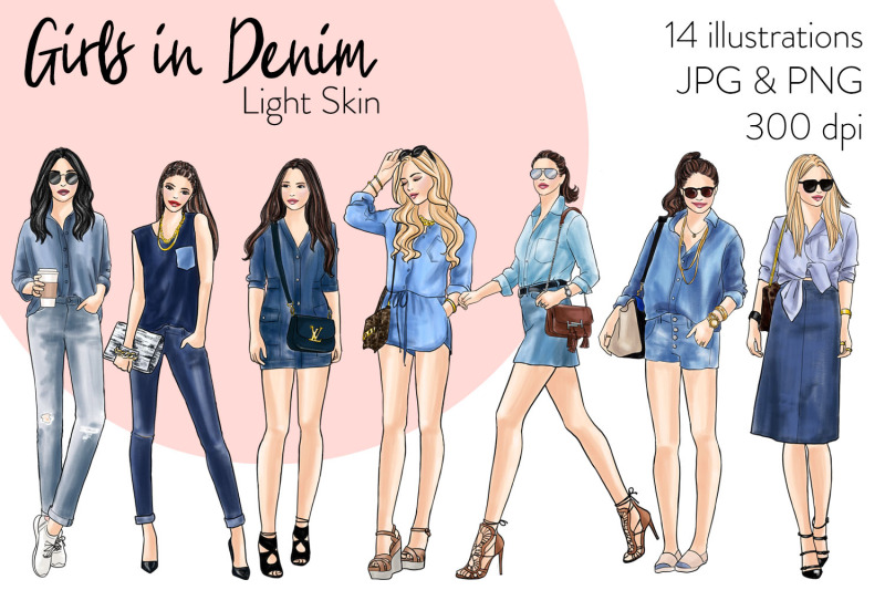 watercolor-fashion-clipart-girls-in-denim-2-light-skin