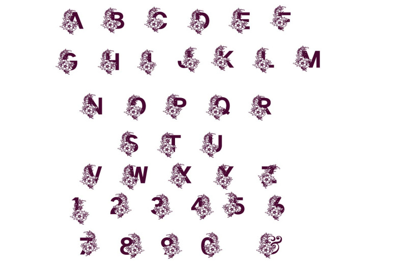 Free Free 151 Floral Alphabet Svg SVG PNG EPS DXF File